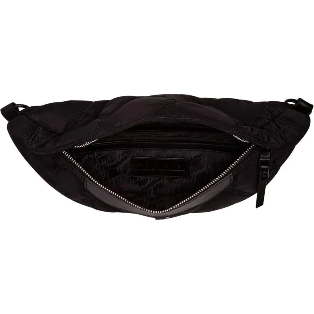 Nylon Sling Bag Womens Adjustable Crossbody Fanny Pack Hobo Black